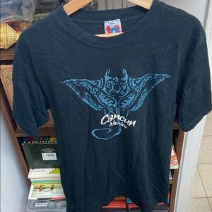 Vintage Dark Blue Cancun Mexico with Stingray Graphic Tee